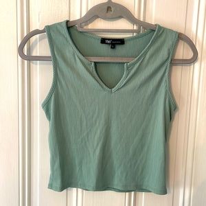 YMI Juniors’ Sage Notch Neck Tank